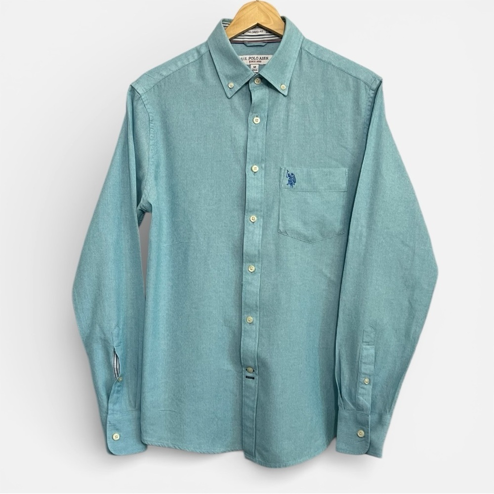 U.S. Polo Assn. Aqua Casual Button-Down Shirt